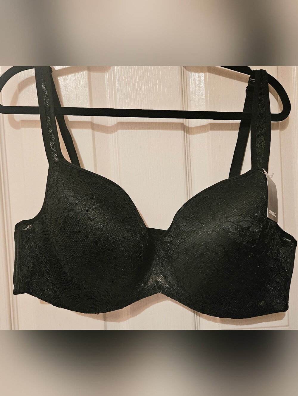 Avenue Lace Balconette Bra - Black